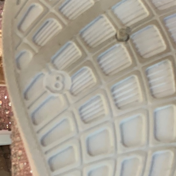 YOKI SPARKLE ROSE GOLD RHINESTONE SNEAKERS SHOES SIZE 8 - Picture 7 of 8